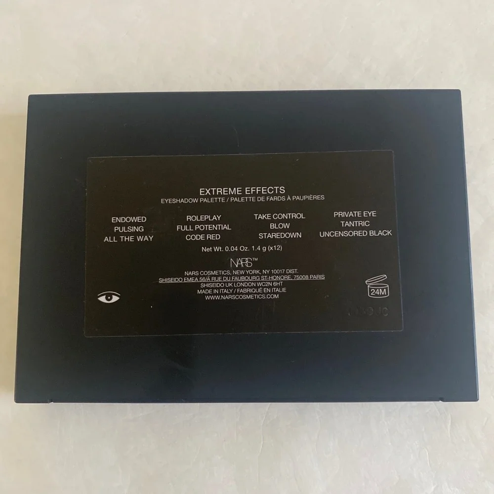 NARS Extreme Effects Eyeshadow Palette NWOB $60 EYES. UNCENSORED.